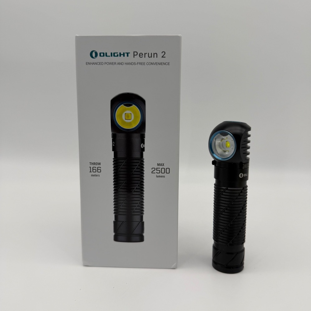 Olight Perun 2 Black Rechargeable 2500 Lumens Headlamp EDC Flashlight